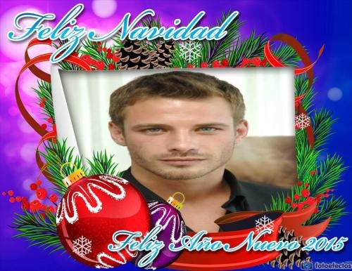 Felicitación de Navidad 2014-2015 con mensaje y adornos